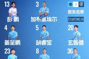 深圳新鹏城主战成都蓉城首发阵容出炉！