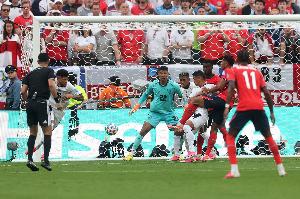 重回小组第1！萨卡角球开出，贝林厄姆破门，英格兰1-0领先巴拿马